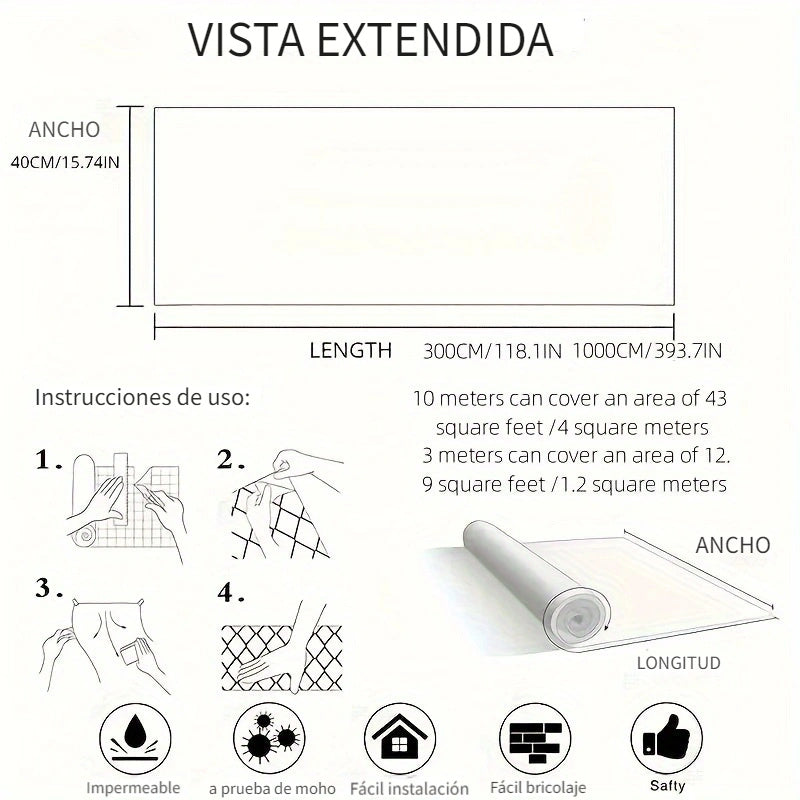Mármol Autoadhesivo 10 MTS