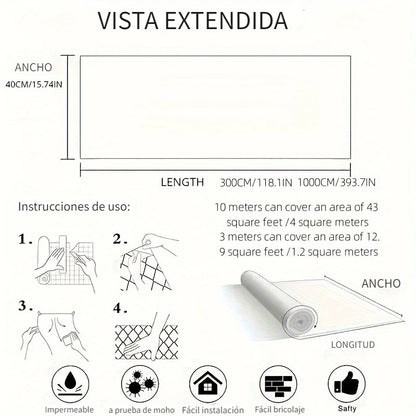 Mármol Autoadhesivo 10 MTS