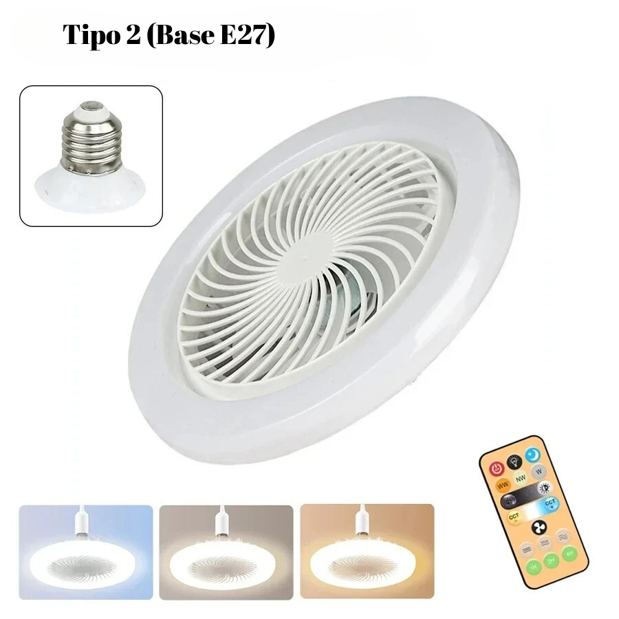 Lampara LED con ventilador